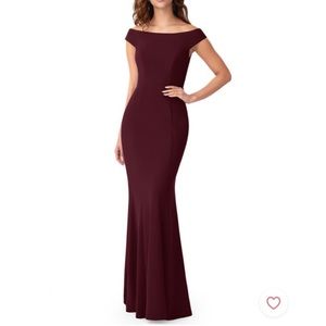 Azazie Nicolina Bridesmaid dress size A10 Cabernet